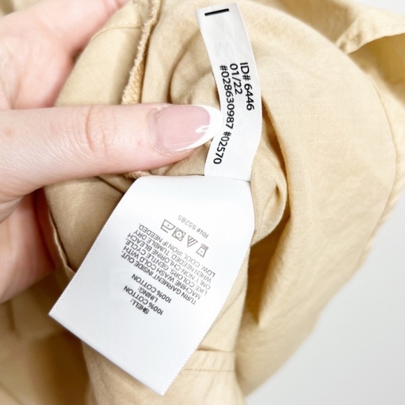 Express Tan Ruffle Chest Spaghetti Strap Feminine Crop Top Tank - Picture 15 of 15